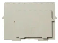 Scheidingsplaat Kaartenbak Multiform A4 Dwars Grijs