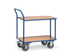 tafelwagen,draagverm. 400kg,2etage(s),laadvl. LxB 1000x700mm,houtetage