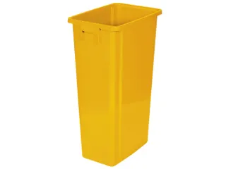 afvalverzamelaar,80l,HxBxD 762x320x460mm,romp PP geel,gesloten - 1