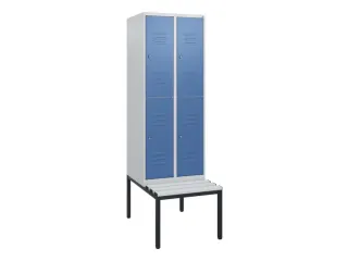Dubbeldekse dekenkist,HxBxD 1950x600x815mm,2x2vak.,vak B 300mm - 1
