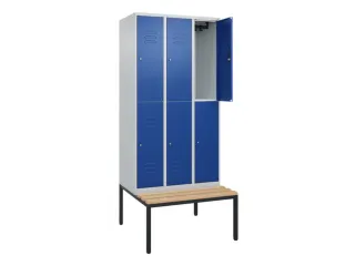 Dubbeldekse dekenkist,HxBxD 2120x900x815mm,3x2vak.,vak B 300mm - 2