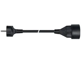 verlengkabel 5 meter, zwart, voor België - 2