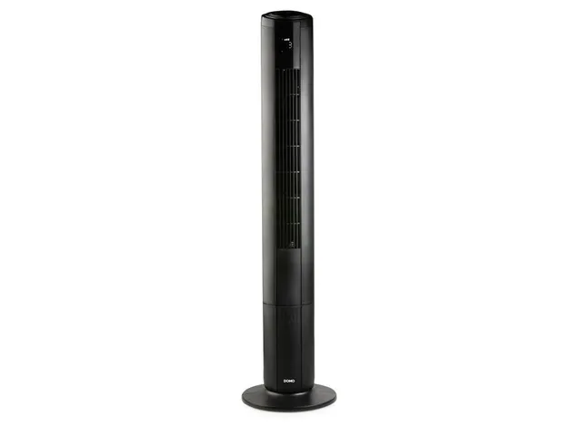 DOMO kolomventilator met sfeerlicht 105cm Zwart