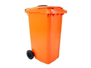 Container met rozet 240 Liter Oranje - 1
