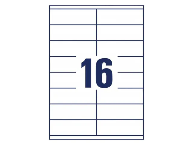 etiket Avery ILK 105x35mm 100 vel 16 etiketten per vel wit