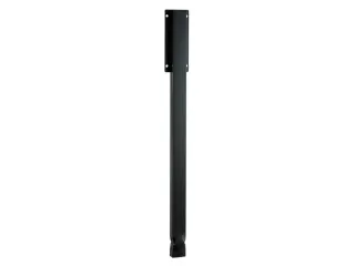 paal,v. Prullenmand,H 1200mm,grondankerbevestiging,staal,mangaangrijs - 1