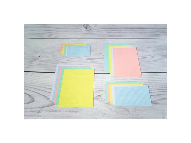 steekkaarten bristol Geruit 5x5 niet geperforeerd 74x105mm 100 stuks