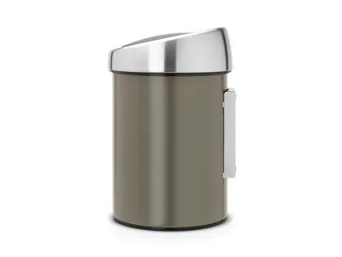 Wandafvalemmertje Touch Bin 3 Liter Platinum