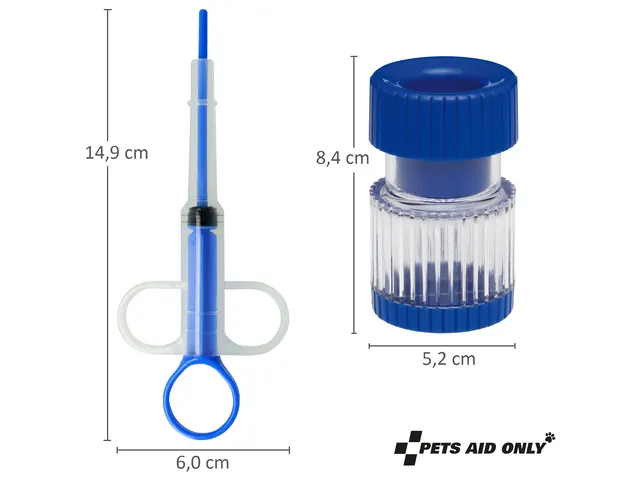 Lance-pilule + mortier/distributeur comprimés Pets Aid Only