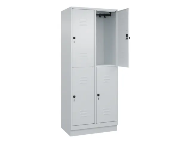 dubbeldekse locker,HxBxD 1950x800x500mm,2x2vak.,vak B 400mm