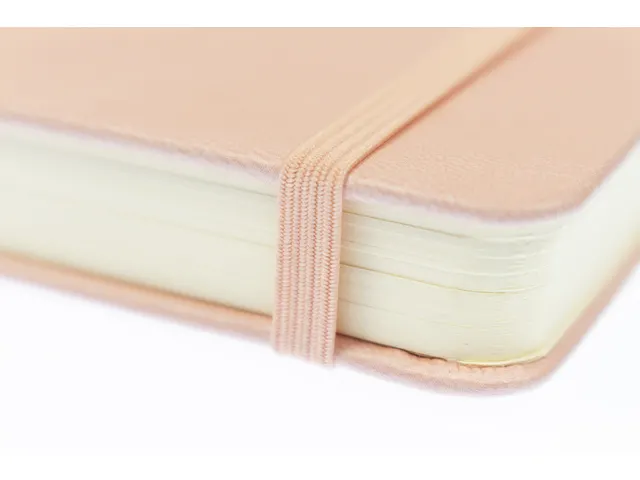 Schetsboek Kangaro A6 oud roze PU hardcover 80 blad 140 grams roomwit