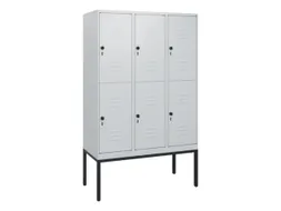 dubbeldekse locker,HxBxD 1950x1200x500mm,3x2vak.,vak B 400mm