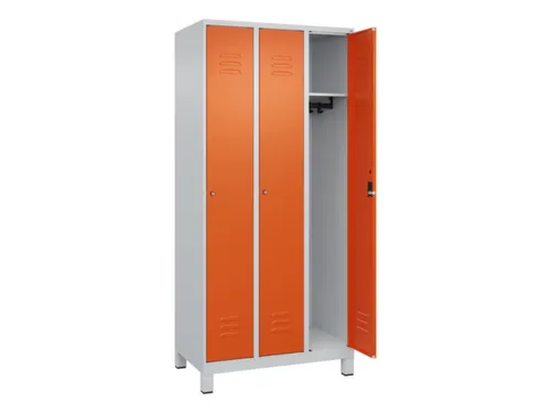 locker,HxBxD 1950x900x500mm,3vak,vak B 300mm,cil.-slot,voeten