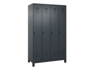 locker,HxBxD 1950x1200x500mm,4vak,vak B 300mm,draaigrendel,voeten - 3