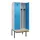 locker met bank,voor scheiding van kleding,HxBxD 2120x800x815mm,2vak