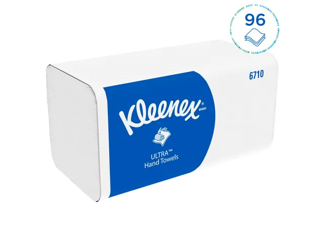 Handdoek Kleenex Ultra i-vouw 3-laags 21,5x31,8cm wit 15x96stuks 6710