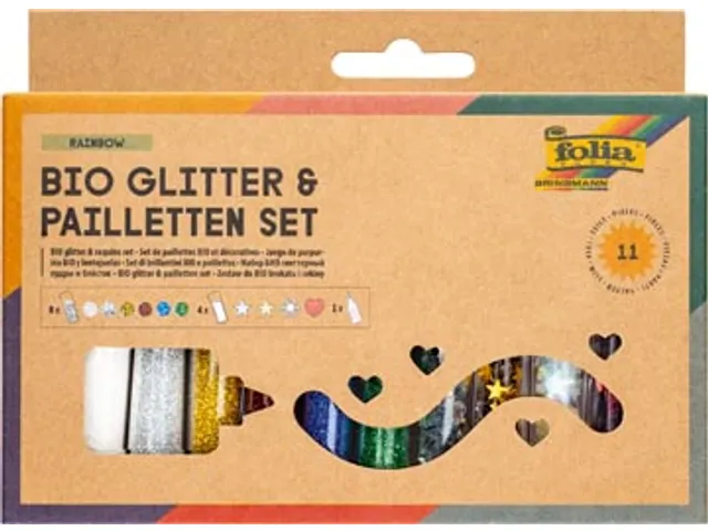 Bio glitterset & Pailletten set
