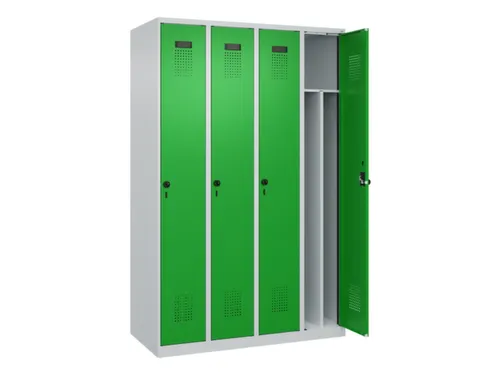 locker voor scheiding van kleding,HxBxD 1850x1200x500mm,4vak