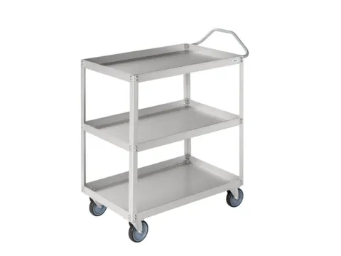 Etagewagen,Draagverm. 150Kg,3Etage(S),Etage(S) Grijs,Grijs