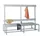 dubbele zitbank,HxLxD 1600x2000x770mm,onderstel RAL7016