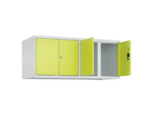 opzetkast,v. locker,4vak.,vak B 300mm,HxBxD 500x1200x500mm,vleugeldeur