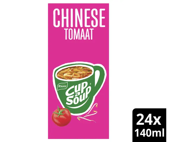 Cup a Soup Knorr Chinese tomaat Soep 140ml 24 zakjes