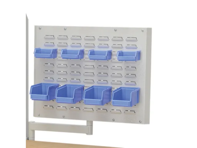 geperforeerde/sleufplaat,v. montagetafel,HxBxD 500x600x40mm,draaibaar