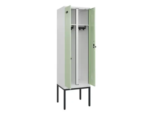 locker voor scheiding van kleding,HxBxD 2120x600x500mm,2vak
