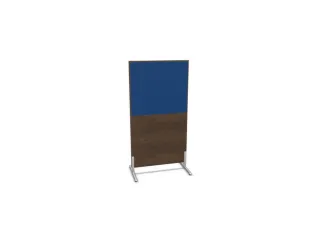 scheidingswand,HxB 1545x800mm,NV bruin hickory,BN6016-blauw - 1