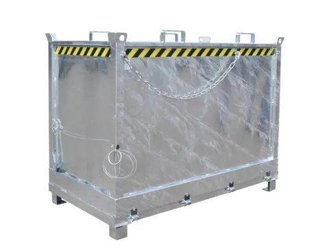 benne à fond ouvrant HxLxl 1460x1000x1800mm 2m³ Œillets de grue
