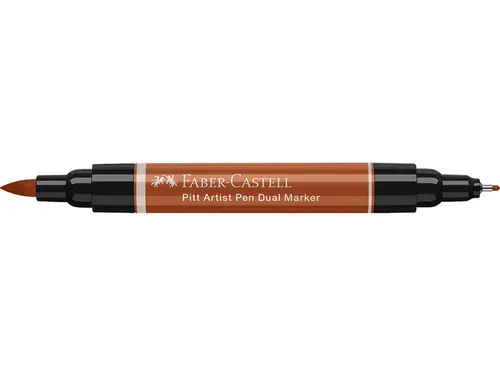 Tekenstift Faber-Castell Pitt Artist Pen duo marker 188 bloedrood