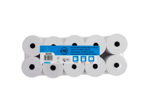 Kassarol 57x80x12x76 1-laags thermisch 55 Gram zonder BPA