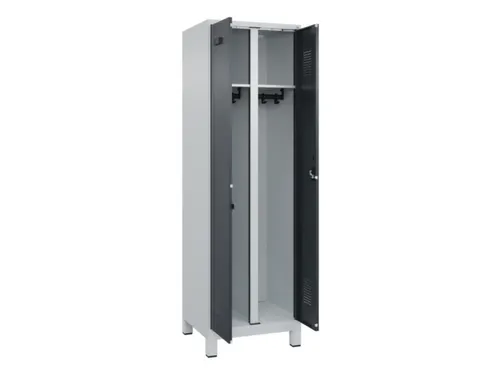locker voor scheiding van kleding,HxBxD 1950x600x500mm,2vak