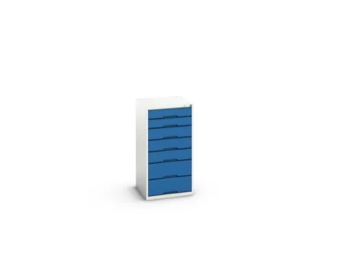 ladekast HxBxD 1000x525x550mm 7laden romp RAL7035 front RAL5010