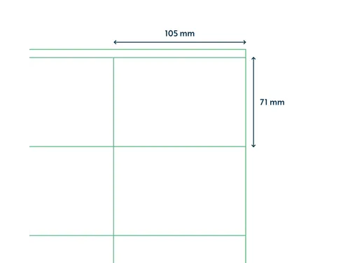 Etiketten Zelfklevend Wit 8 op A4 105x71mm 1000 Vel