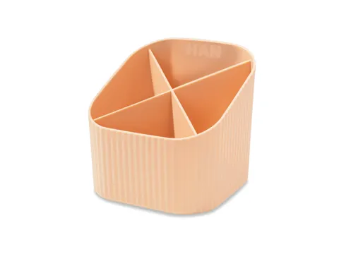Pennenkoker HAN Re-X-LOOP 4-vaks pastel oranje 100% gerecycled materia