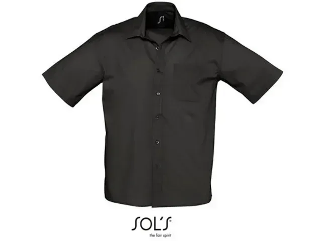 Sol'S L622 hemd voor SLS, zwart, maat S, per stuk