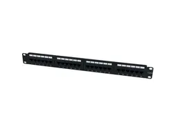 24 Port 1U Rackmount Cat6 Patch Panel
