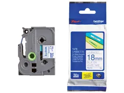 Labeltape Brother P-touch TZe-243 standaard 18mm blauw op wit