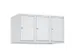 opzetkast,v. locker,3vak.,vak B 300mm,HxBxD 500x900x500mm,vleugeldeur