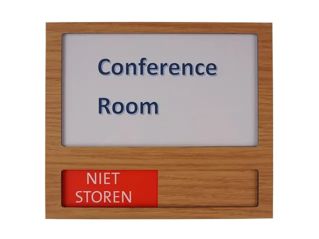 Premium Deurbord Houtlook met schuif Niet Storen Groen Rood 150x130mm
