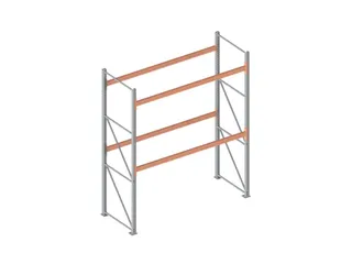 palletstelling,grondveld,HxBxD 3300x2700x1100mm,vakl. 2340kg - 1