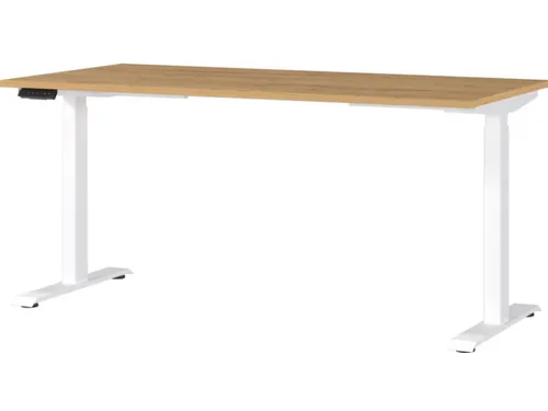 Elektrisch ihv bureau,HxBxD 720-1200x1600x800mm,blad Grandson-eiken