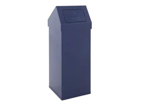 Carro-push Afvalbak Blauw 110 Liter