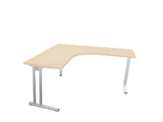 bureau in vrije vorm,HxBxD 740x1600x1600mm,vrije vorm,NE-esdoorn - 3