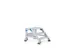 escalier mobile,roulant,estrade H 0,4m,2marches,inclinaison 45°,alu