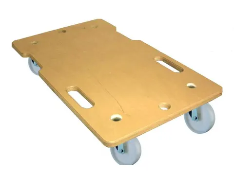 dolly,draagverm. 150kg,laadvl. LxB 600x350mm,laad H 112mm,houtplaat