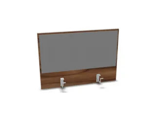 opzetpaneel bureau aanbouw achter NP-tiepolo nut BN8078-grijs 800mm - 1