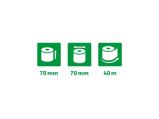 Exacompta 40513E Papierrol 60 Gram 70mmx70mmx12mm 44 Meter
