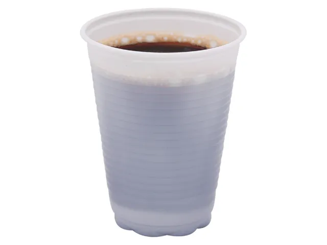 Beker kunststof 180ml wit 100 stuks
